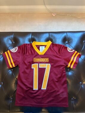 NFL Youth Team Jersey in Burgundy and Gold Trim